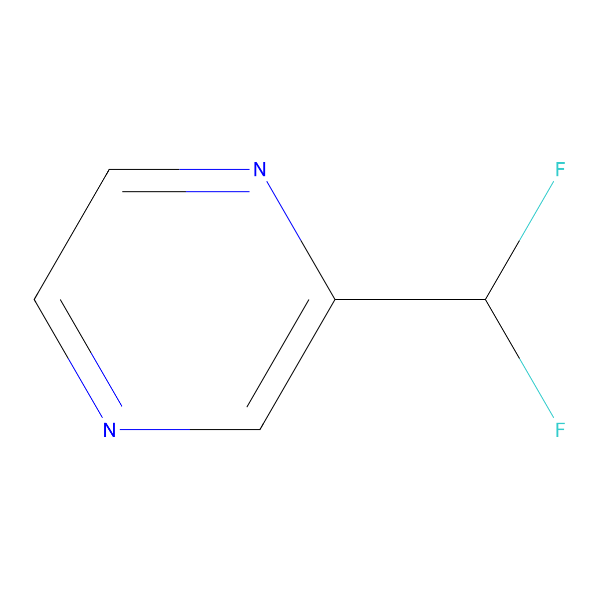 2-(Difluoromethyl)pyrazine molecular structure, CAS 111781-48-7