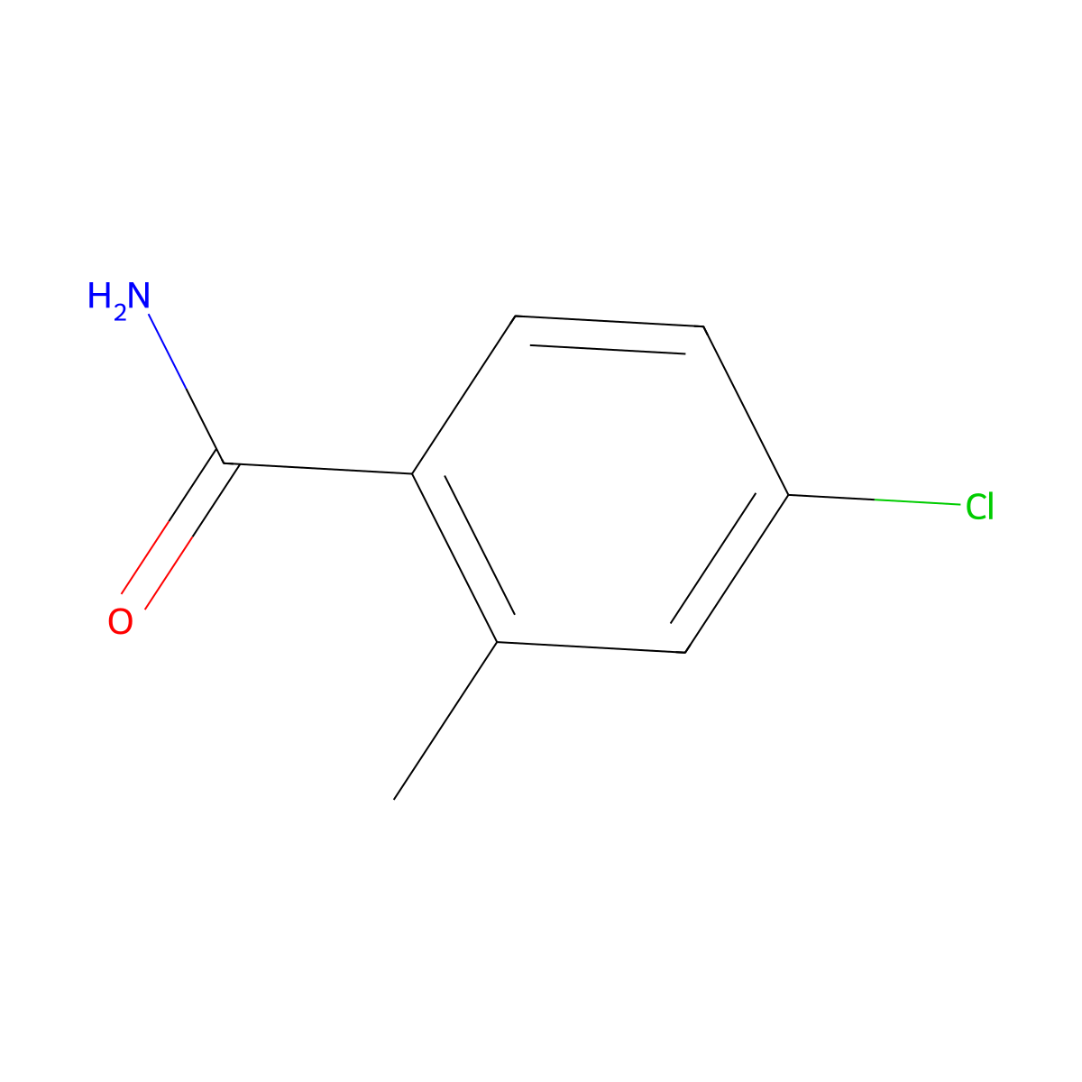 4-Chloro-2-methylbenzamide molecular structure, CAS 1117843-17-0