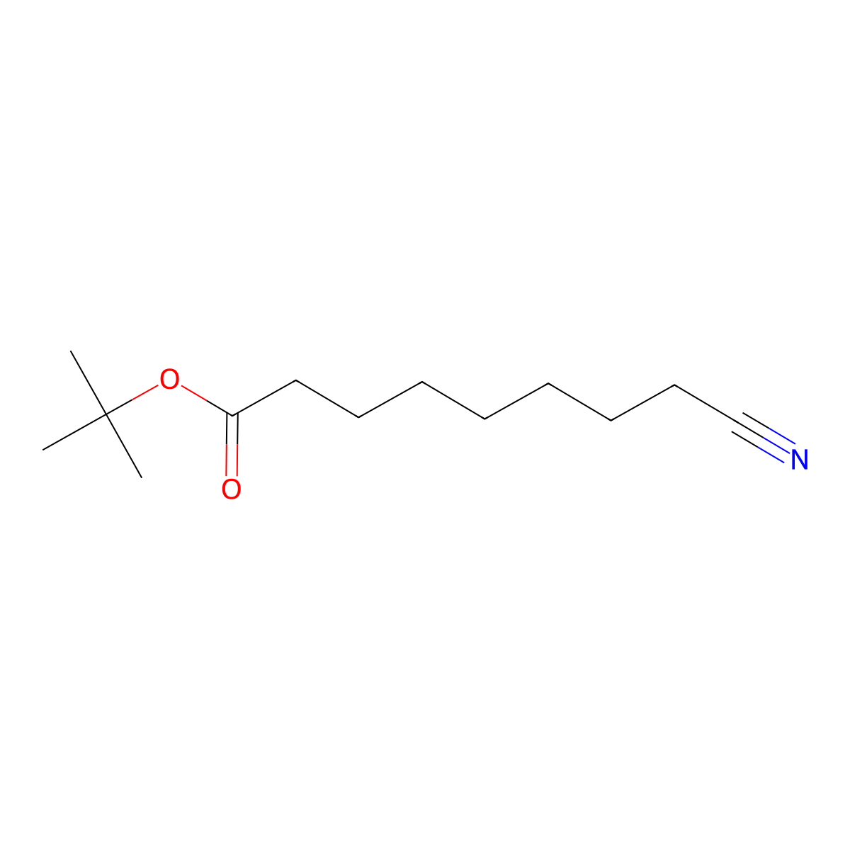 Tert-butyl 8-cyanooctanoate molecular structure, CAS 111786-79-9