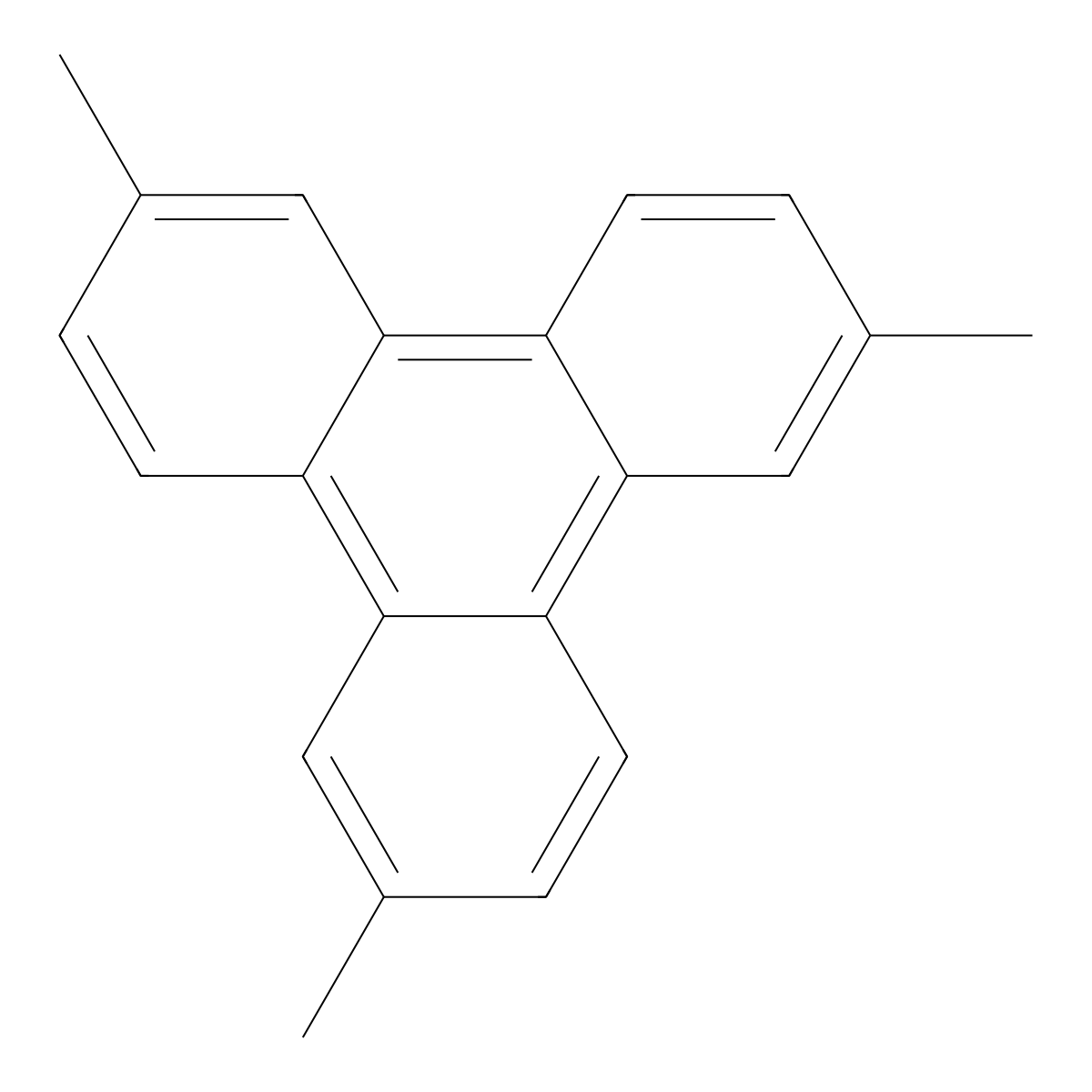 2,6,10-Trimethyltriphenylene molecular structure, CAS 111799-94-1