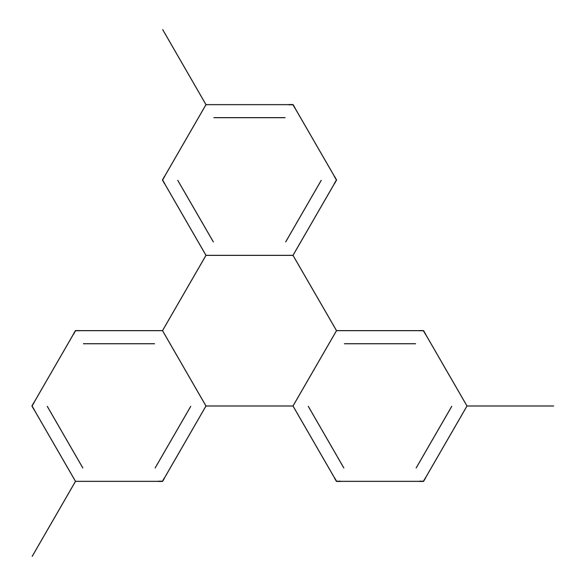 2,6,10-Trimethyltriphenylene molecular structure, CAS 111799-94-1