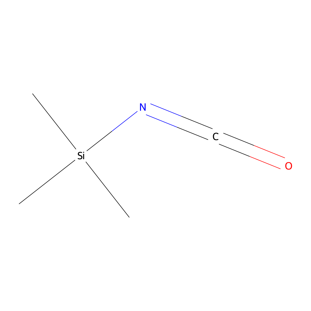 Trimethylsilyl isocyanate molecular structure, CAS 1118-02-1