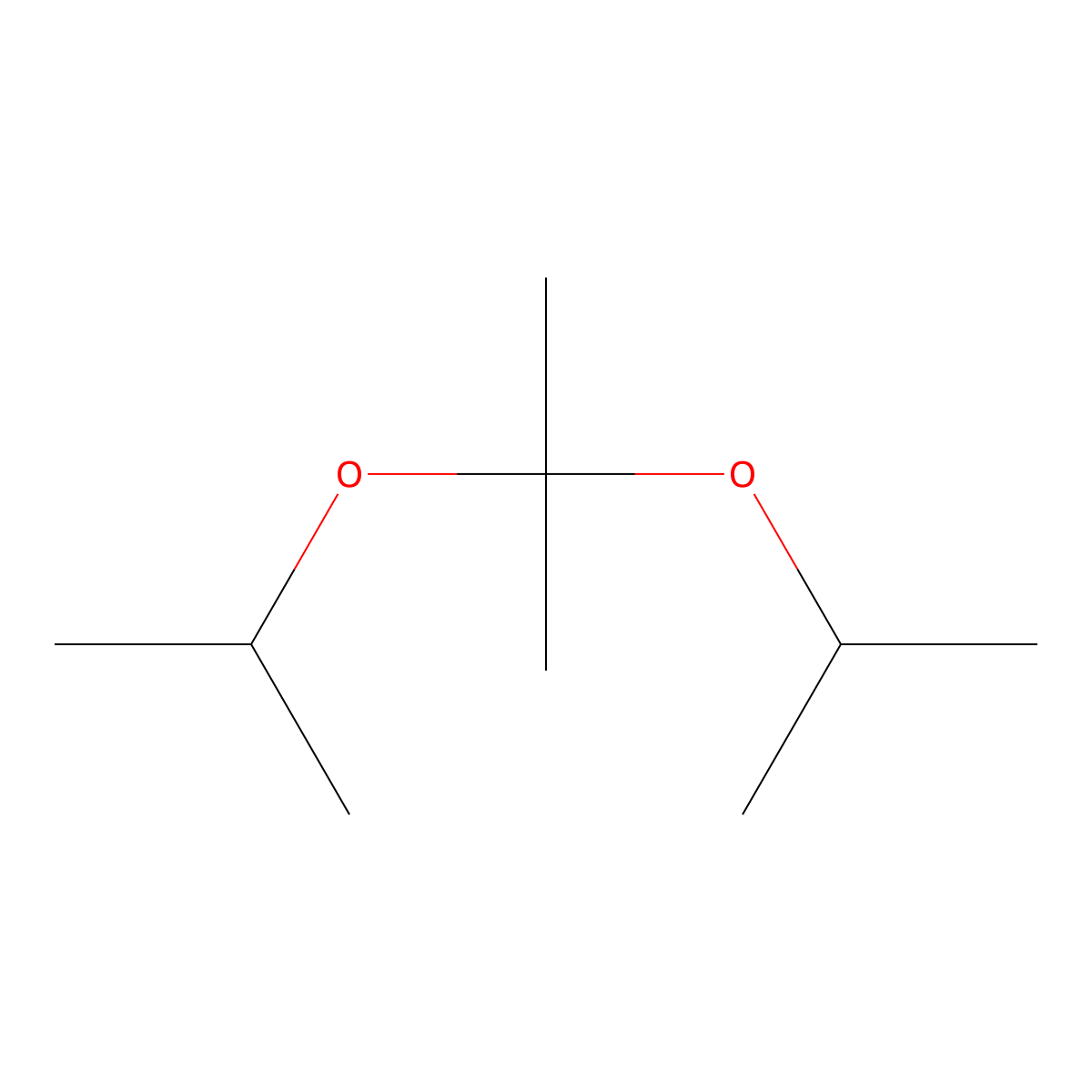 2,2-Bis(1-methylethoxy)propane molecular structure, CAS 1118-30-5