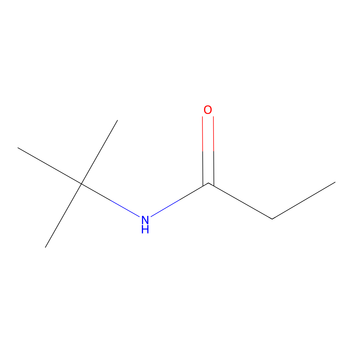 n-Tert-butylpropanamide molecular structure, CAS 1118-32-7