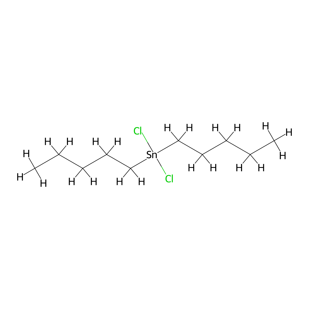 Dichlorodipentylstannane molecular structure, CAS 1118-42-9