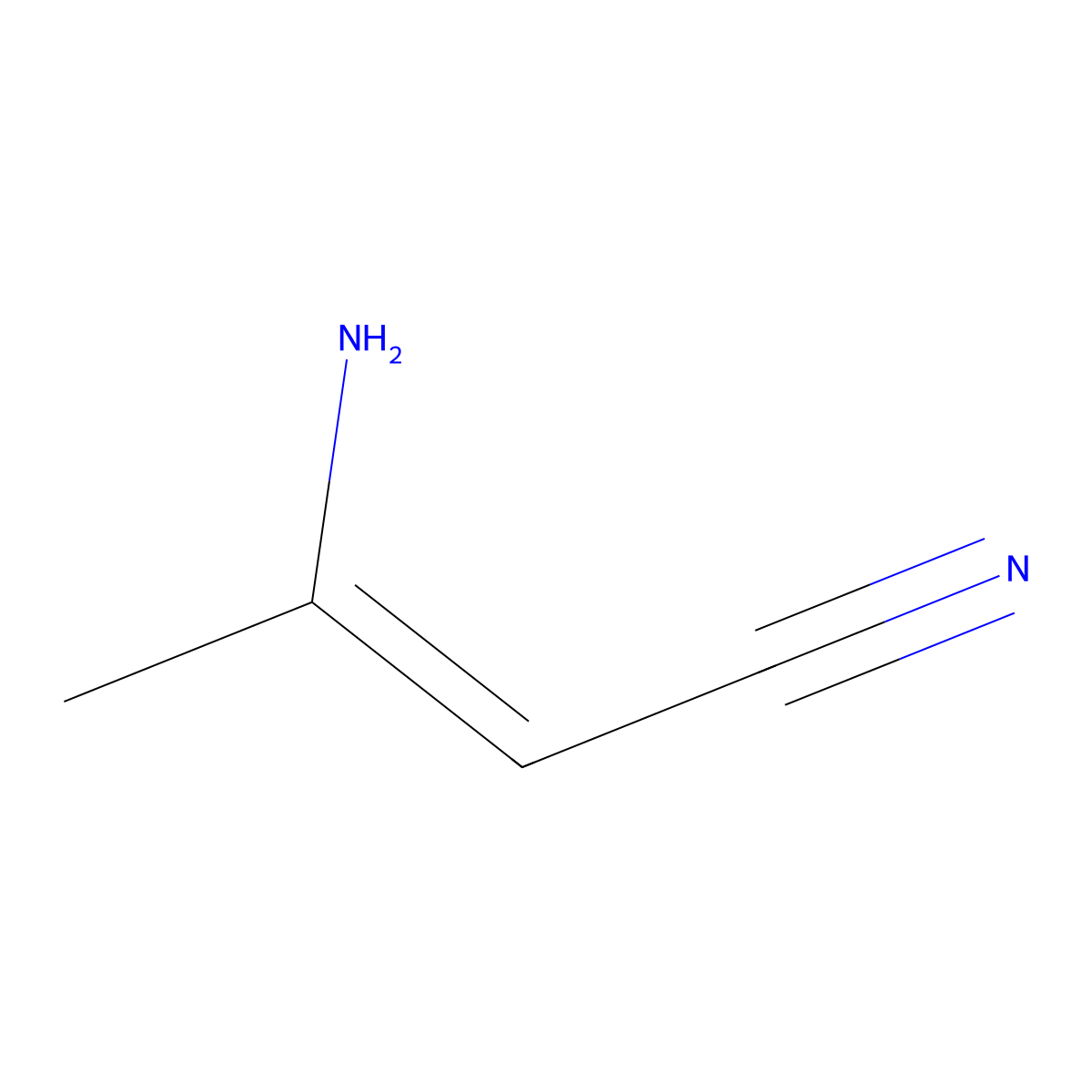 3-Amino-2-butenenitrile molecular structure, CAS 1118-61-2