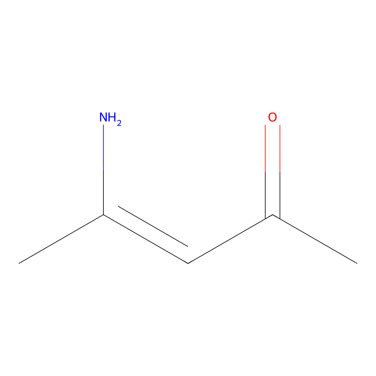 4-Amino-3-penten-2-one molecular structure, CAS 1118-66-7