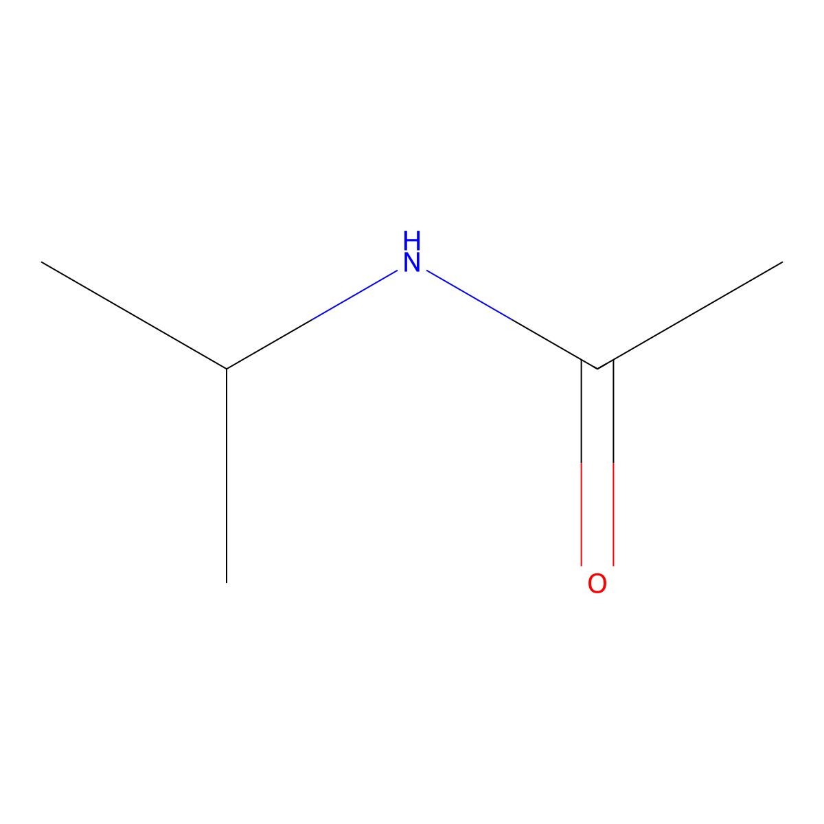 Isopropylacetamide molecular structure, CAS 1118-69-0