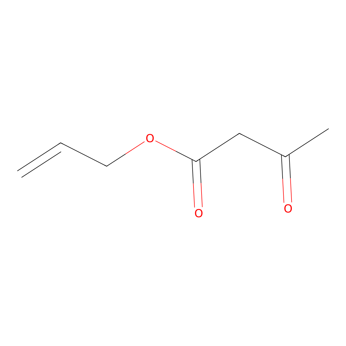 Allyl acetoacetate molecular structure, CAS 1118-84-9