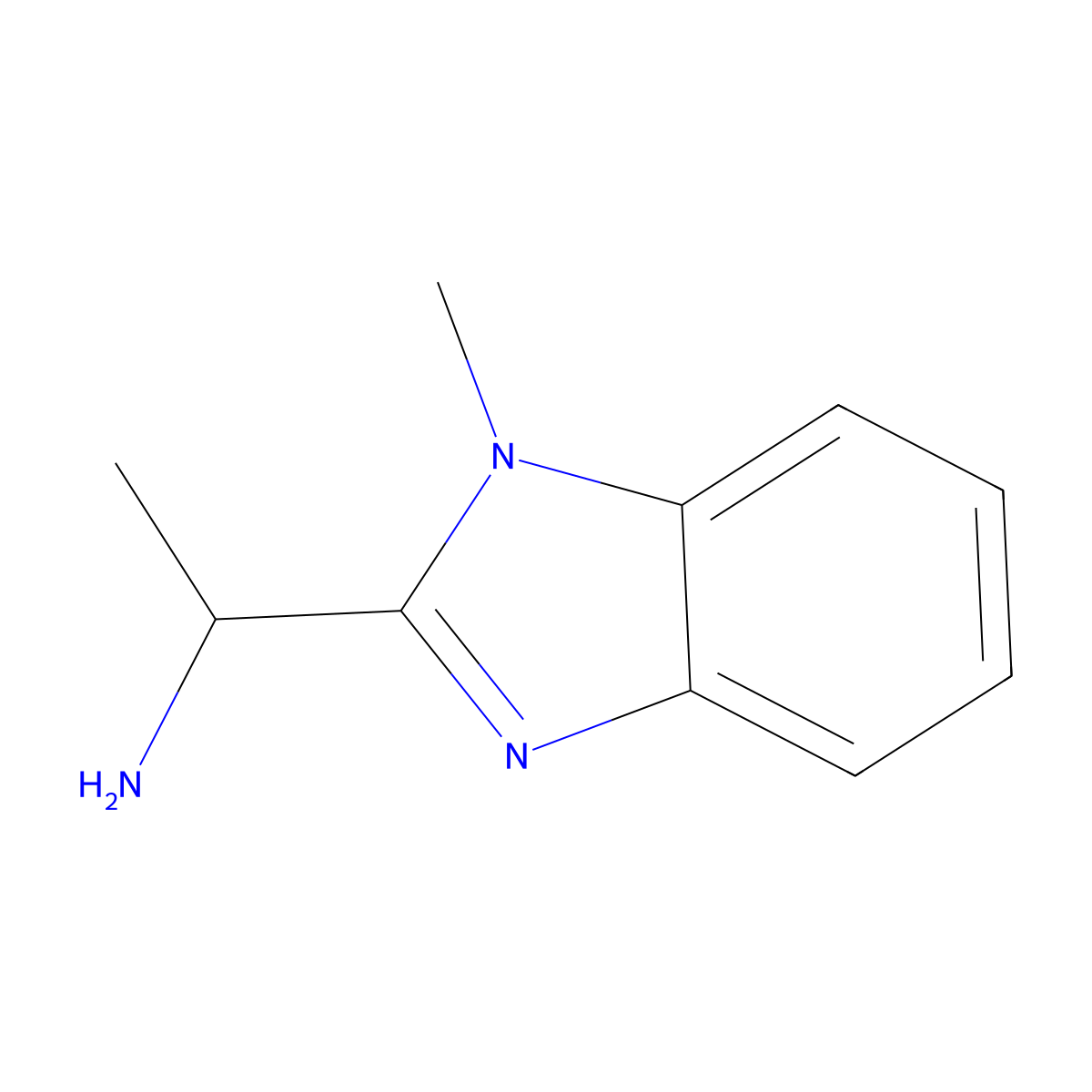 (S)-1-(1-Methyl-1H-benzoimidazole-2-yl)ethaneamine molecular structure, CAS 1118114-90-1