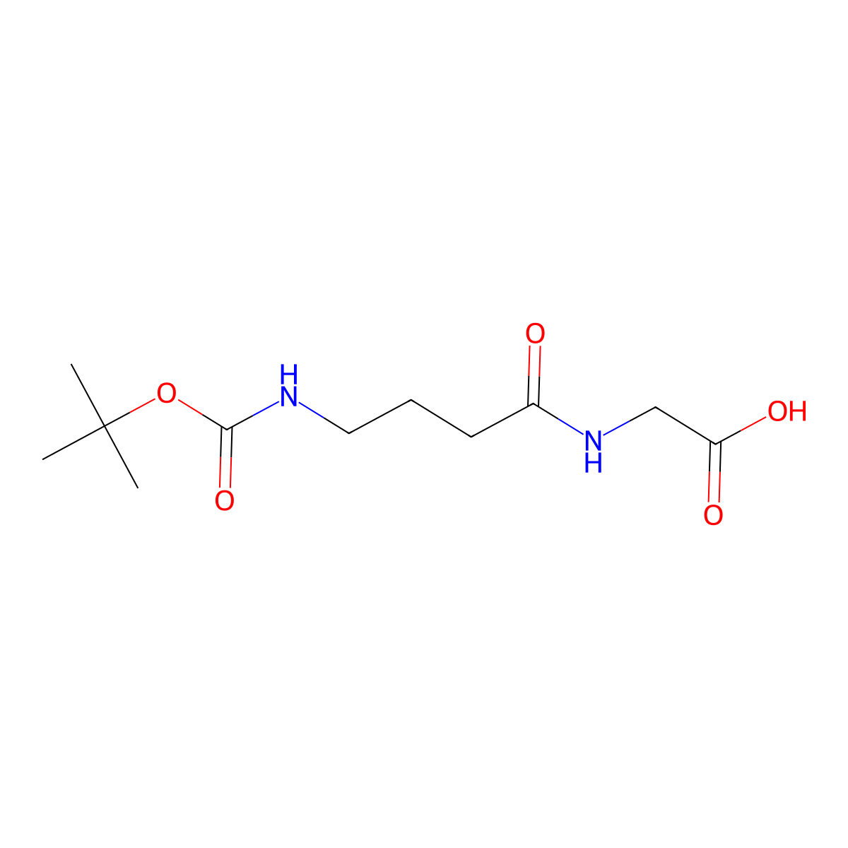 (4-Boc-aminobutanoyl)glycine molecular structure, CAS 111819-22-8