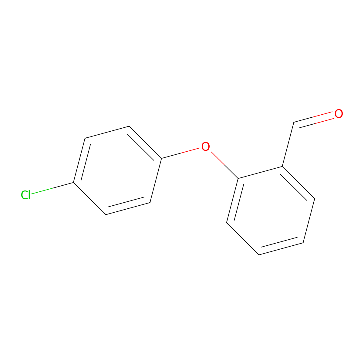 2-(4-Chlorophenoxy)benzaldehyde molecular structure, CAS 111826-11-0