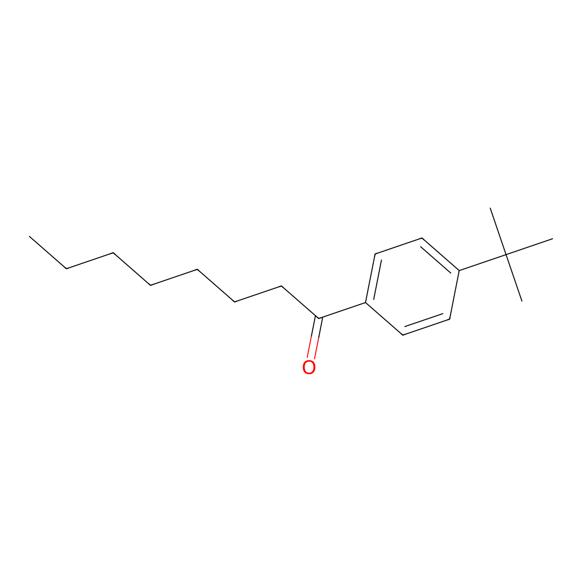 1-(4-tert-Butylphenyl)octan-1-one molecular structure, CAS 111829-14-2