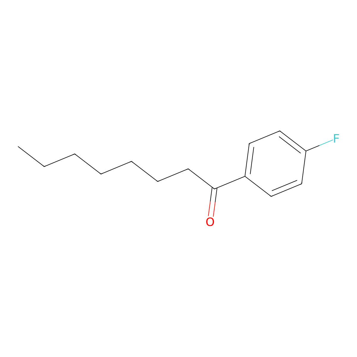 1-(4-Fluorophenyl)octan-1-one molecular structure, CAS 111829-15-3