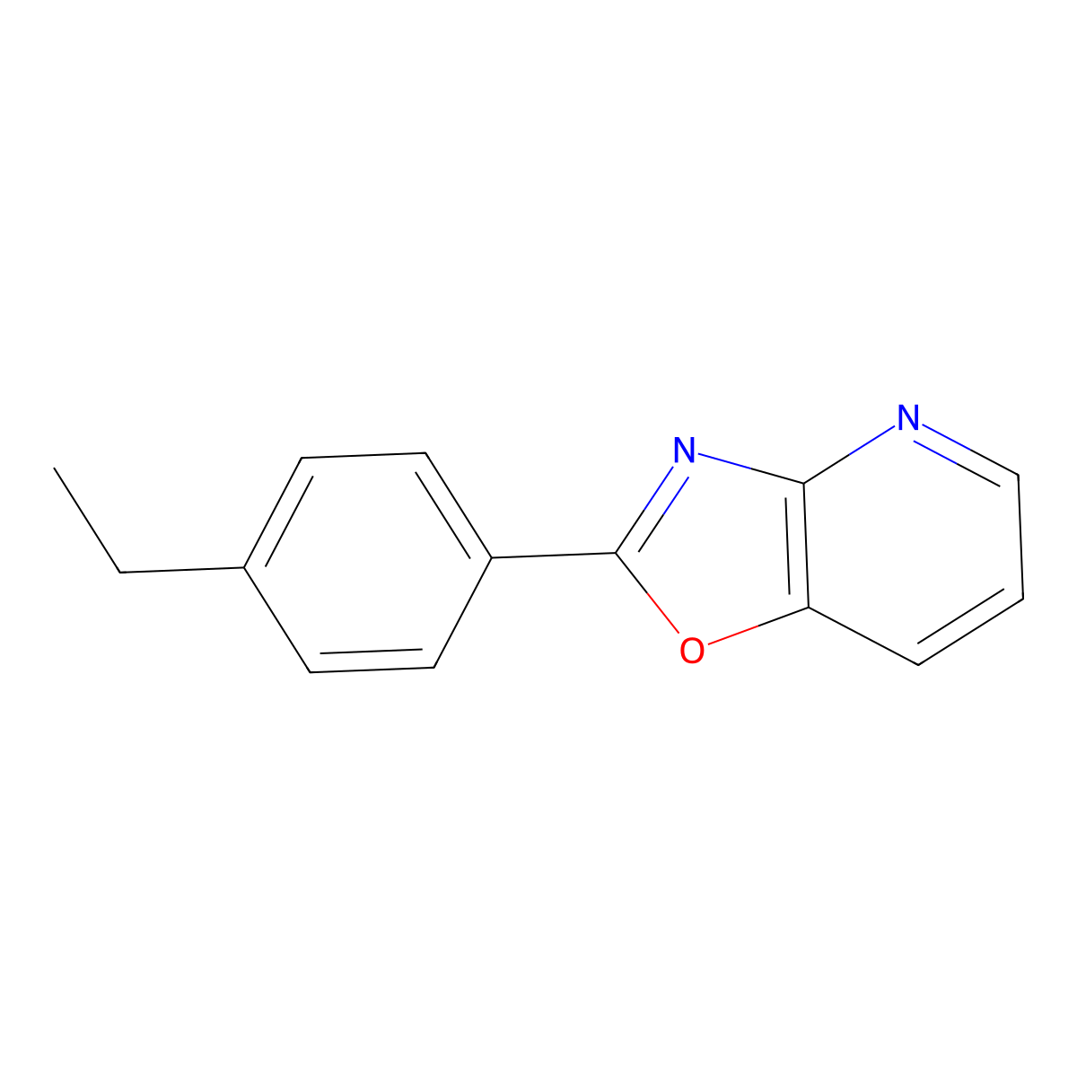 2-(4-Ethylphenyl)[1,3]oxazolo[4,5-b]pyridine molecular structure, CAS 111831-79-9