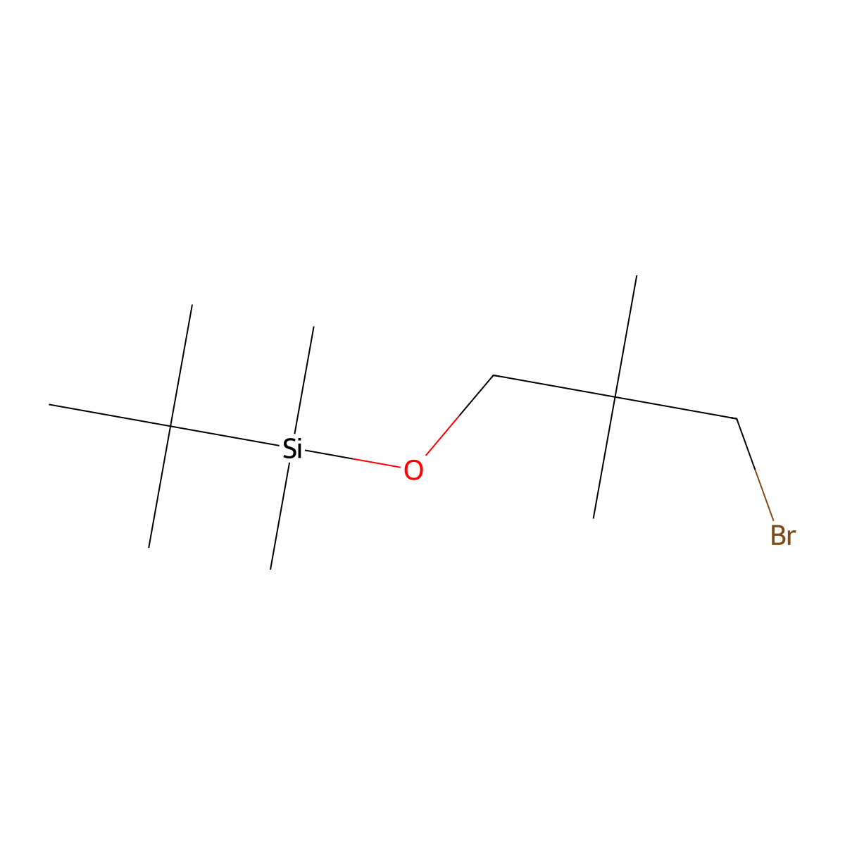 (3-Bromo-2,2-dimethylpropoxy)(tert-butyl)dimethylsilane molecular structure, CAS 111849-25-3