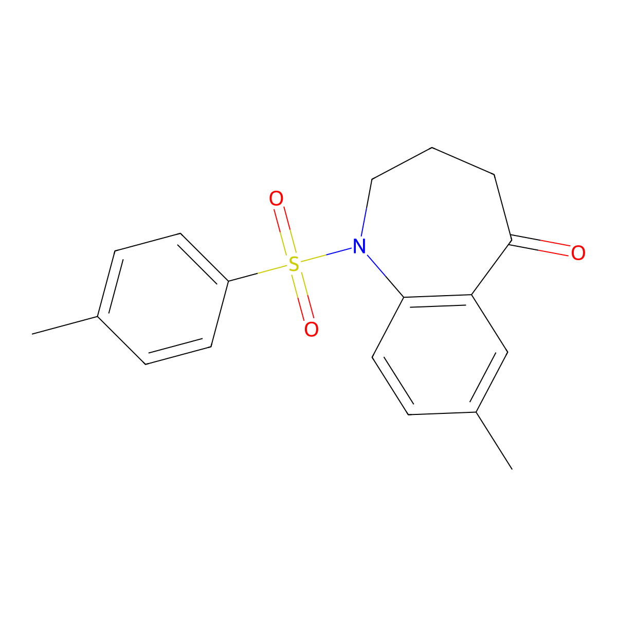 7-Methyl-1-tosyl-3,4-dihydro-1H-benzo[b]azepin-5(2H)-one molecular structure, CAS 1118507-77-9