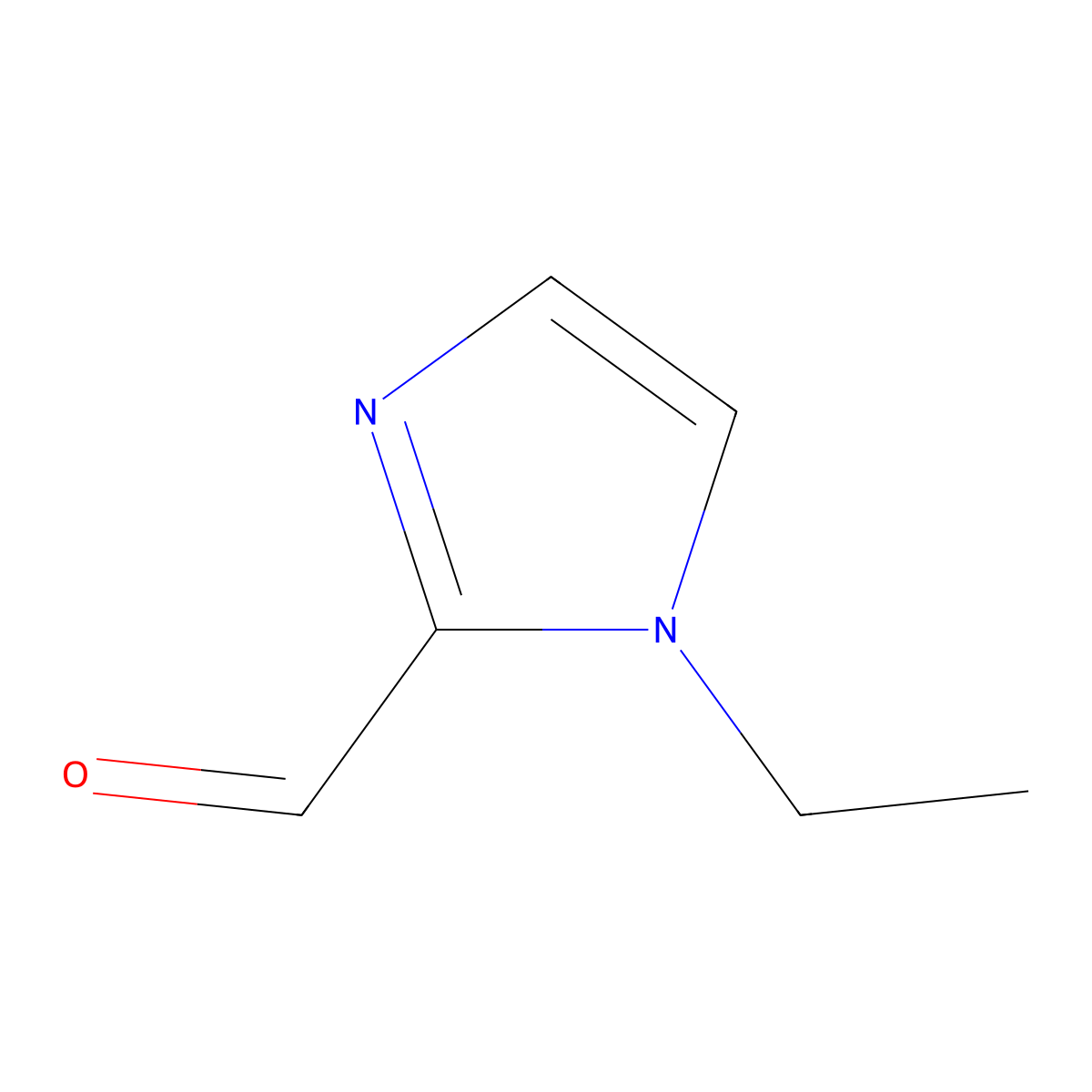 1-ethyl-1H-imidazole-2-carbaldehyde molecular structure, CAS 111851-98-0