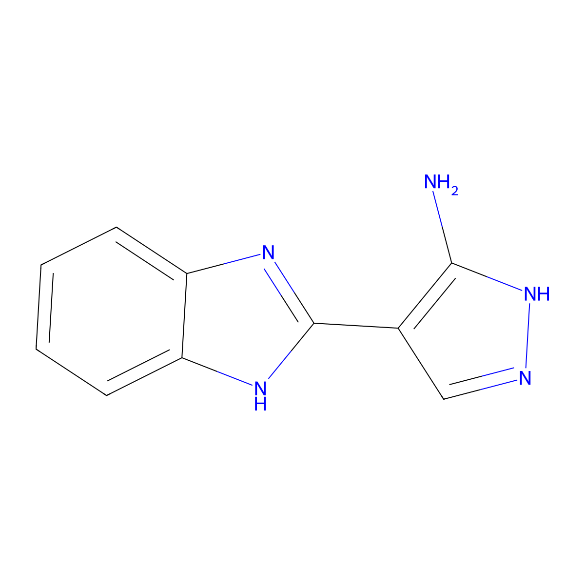 4-(1H-Benzimidazol-2-YL)-1H-pyrazol-5-amine molecular structure, CAS 111852-27-8