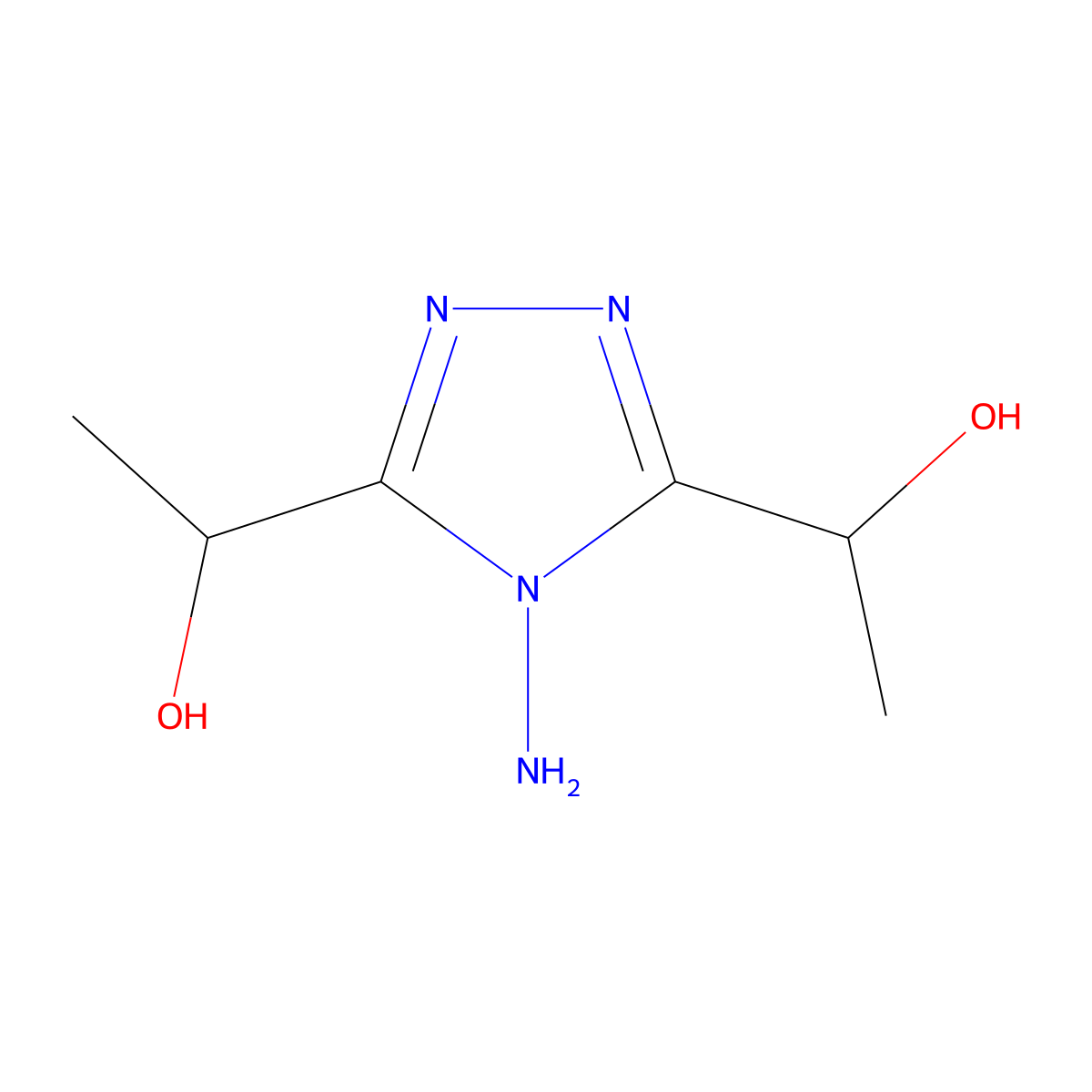 (1S)-1-{4-Amino-5-[(1S)-1-hydroxyethyl]-4H-1,2,4-triazol-3-yl}ethan-1-ol molecular structure, CAS 111853-53-3