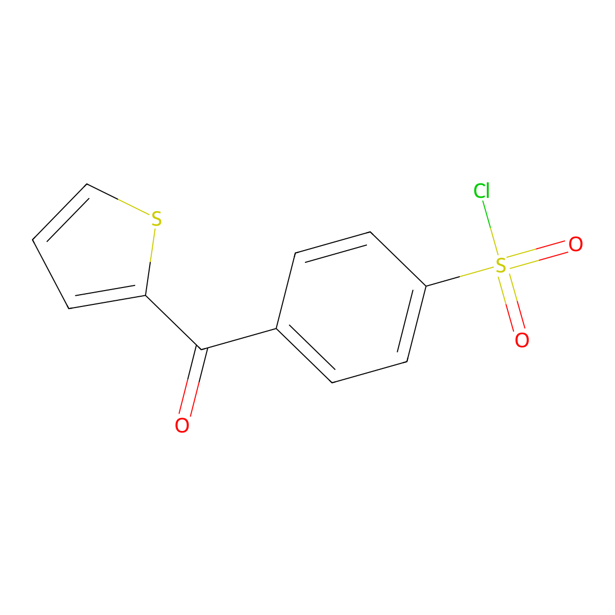 4-(2-Thenoyl)benzenesulphonyl chloride molecular structure, CAS 111855-92-6