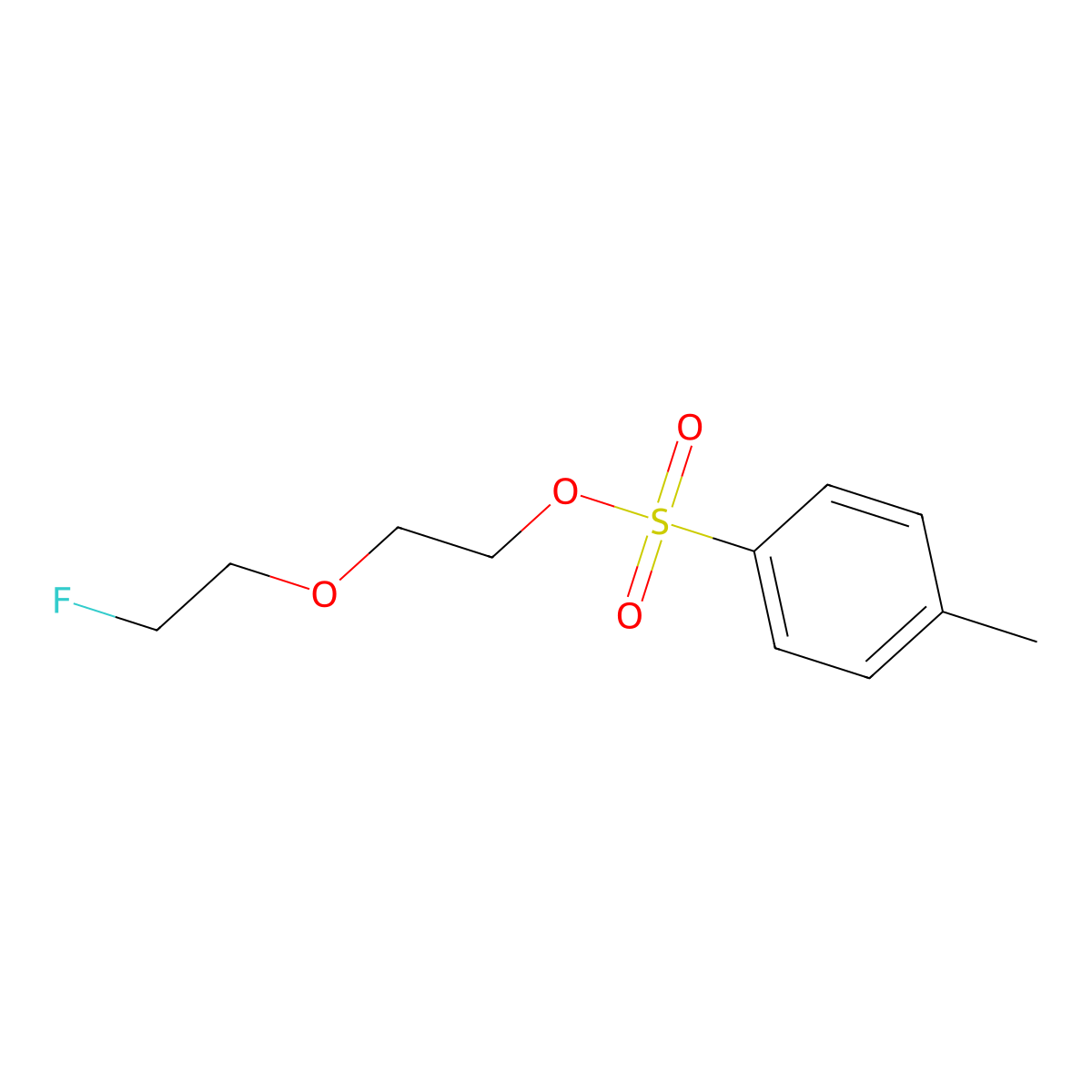 2-(2-Fluoroethoxy)ethyl 4-methylbenzenesulfonate molecular structure, CAS 1118567-11-5