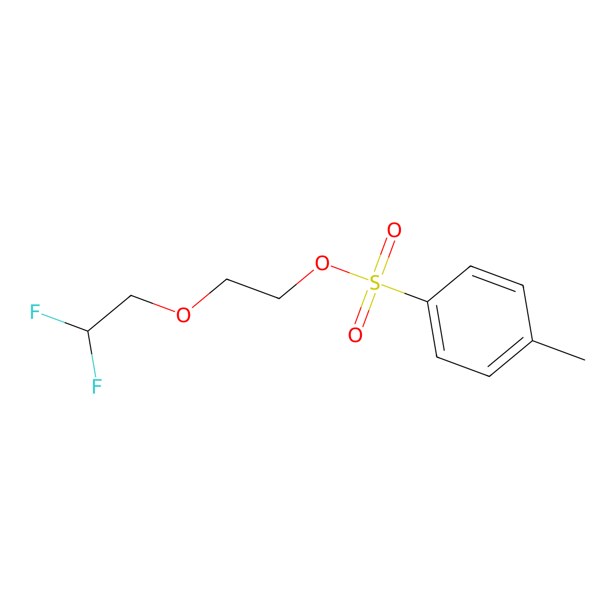 2-(2,2-Difluoroethoxy)ethyl 4-methylbenzenesulfonate molecular structure, CAS 1118567-13-7