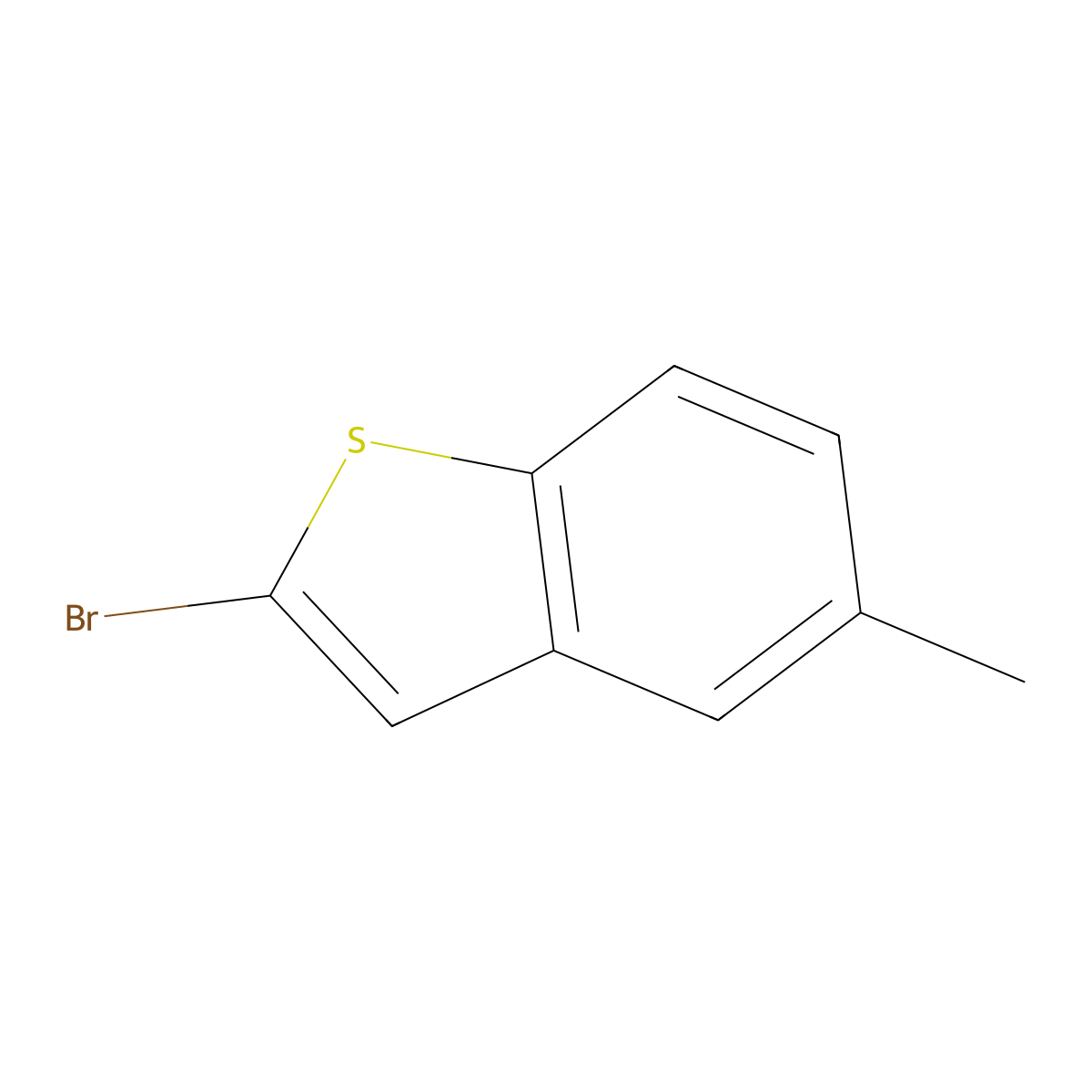 2-Bromo-5-methyl-1-benzothiophene molecular structure, CAS 111860-00-5