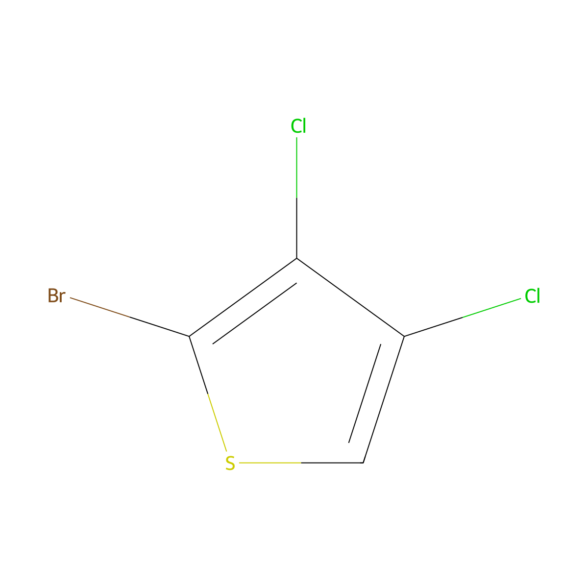 2-Bromo-3,4-dichlorothiophene molecular structure, CAS 111860-01-6