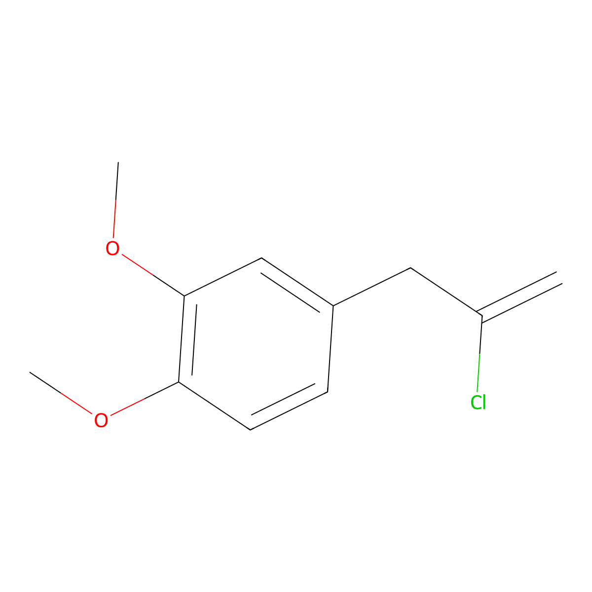 2-Chloro-3-(3,4-dimethoxyphenyl)-1-propene molecular structure, CAS 111860-79-8