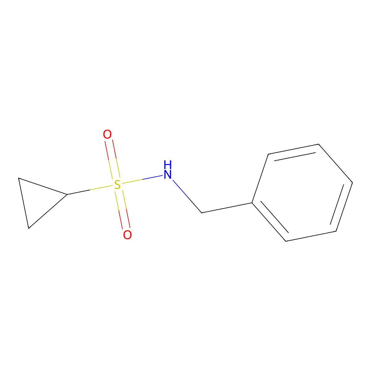 N-benzylcyclopropanesulfonamide molecular structure, CAS 1118689-57-8