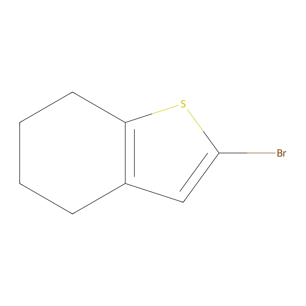2-Bromo-4,5,6,7-tetrahydrobenzo(b)thiophene molecular structure, CAS 111873-07-5