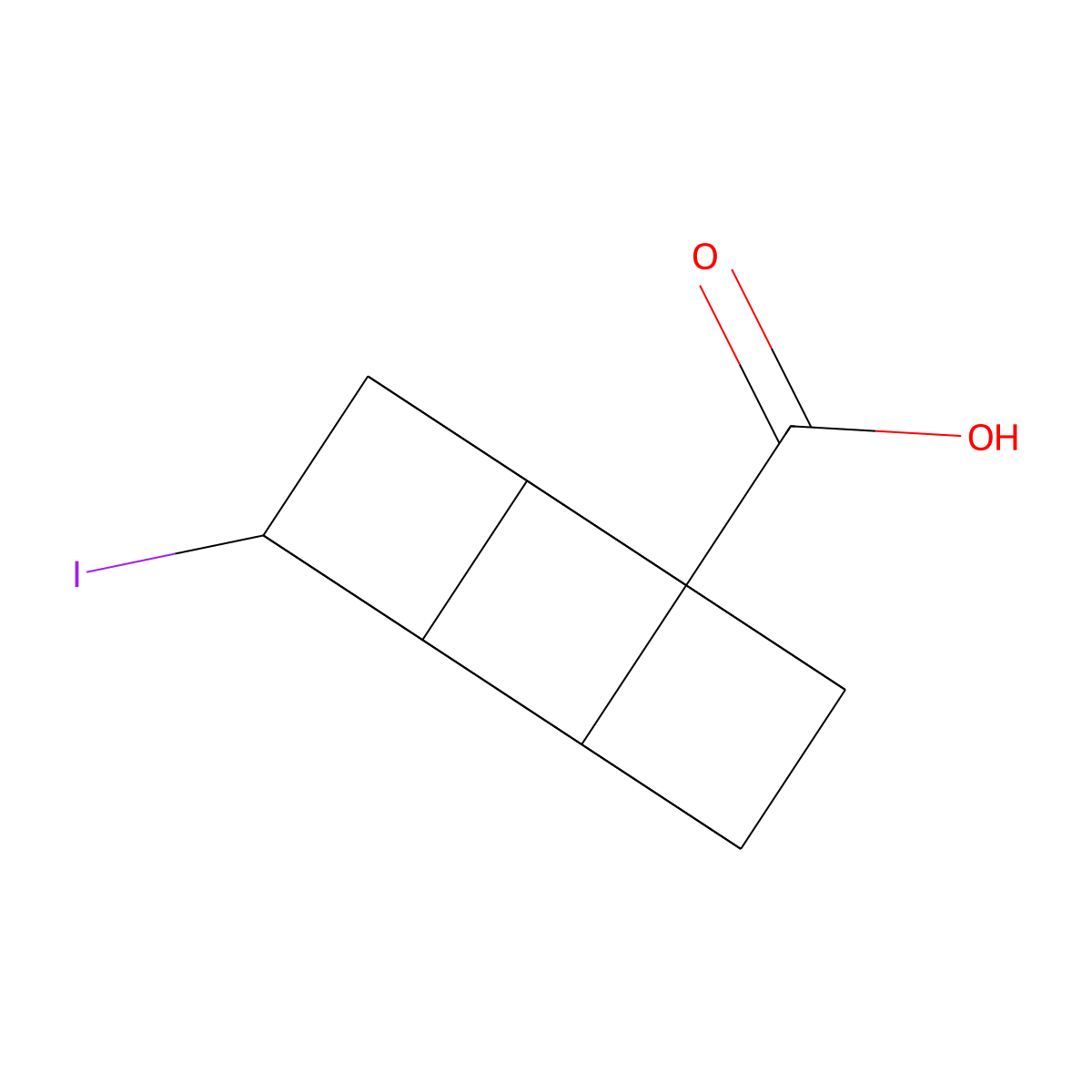 8-Iodocubane-1-carboxylic acid molecular structure, CAS 111873-46-2