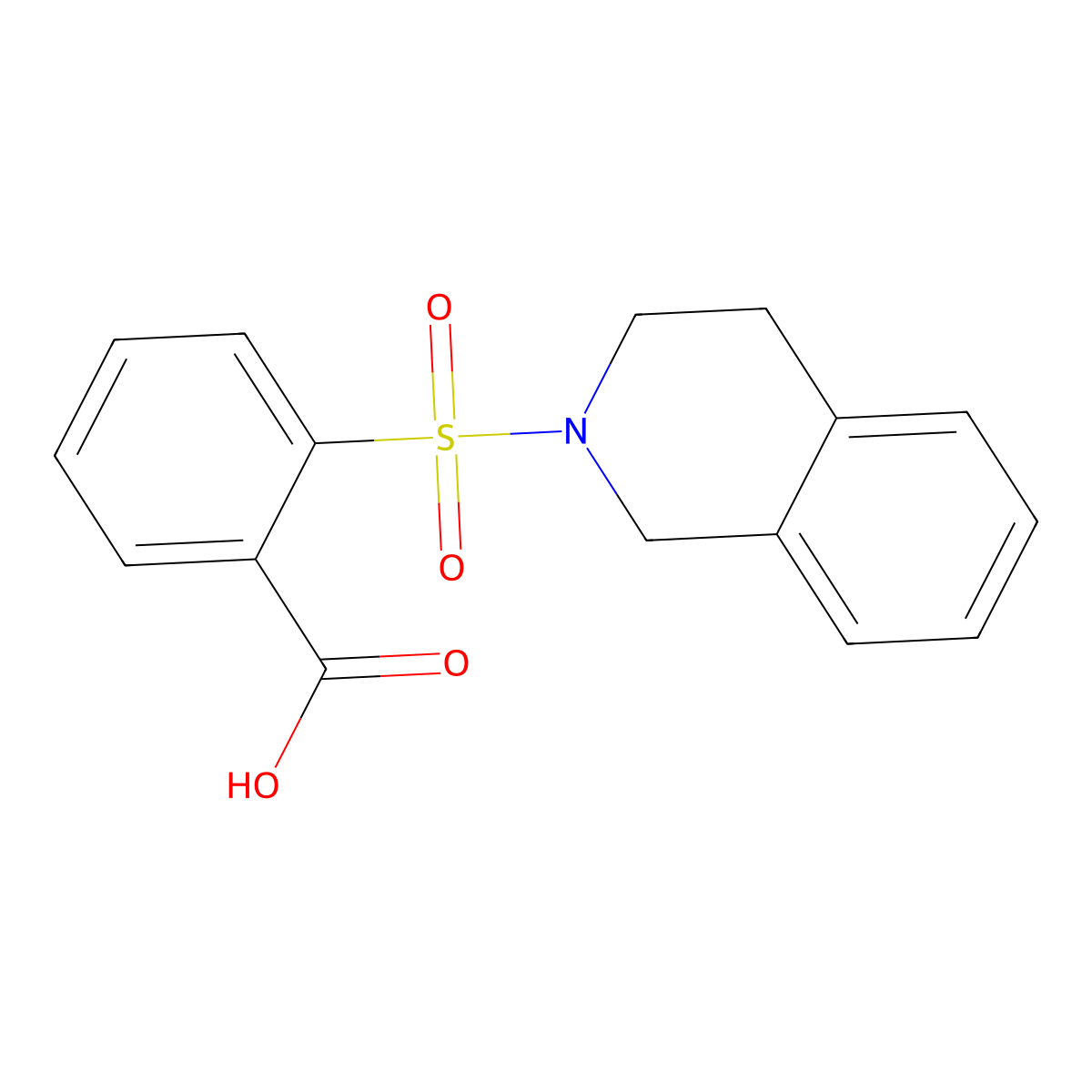 2-((3,4-Dihydroisoquinolin-2(1H)-yl)sulfonyl)benzoic acid molecular structure, CAS 111875-14-0