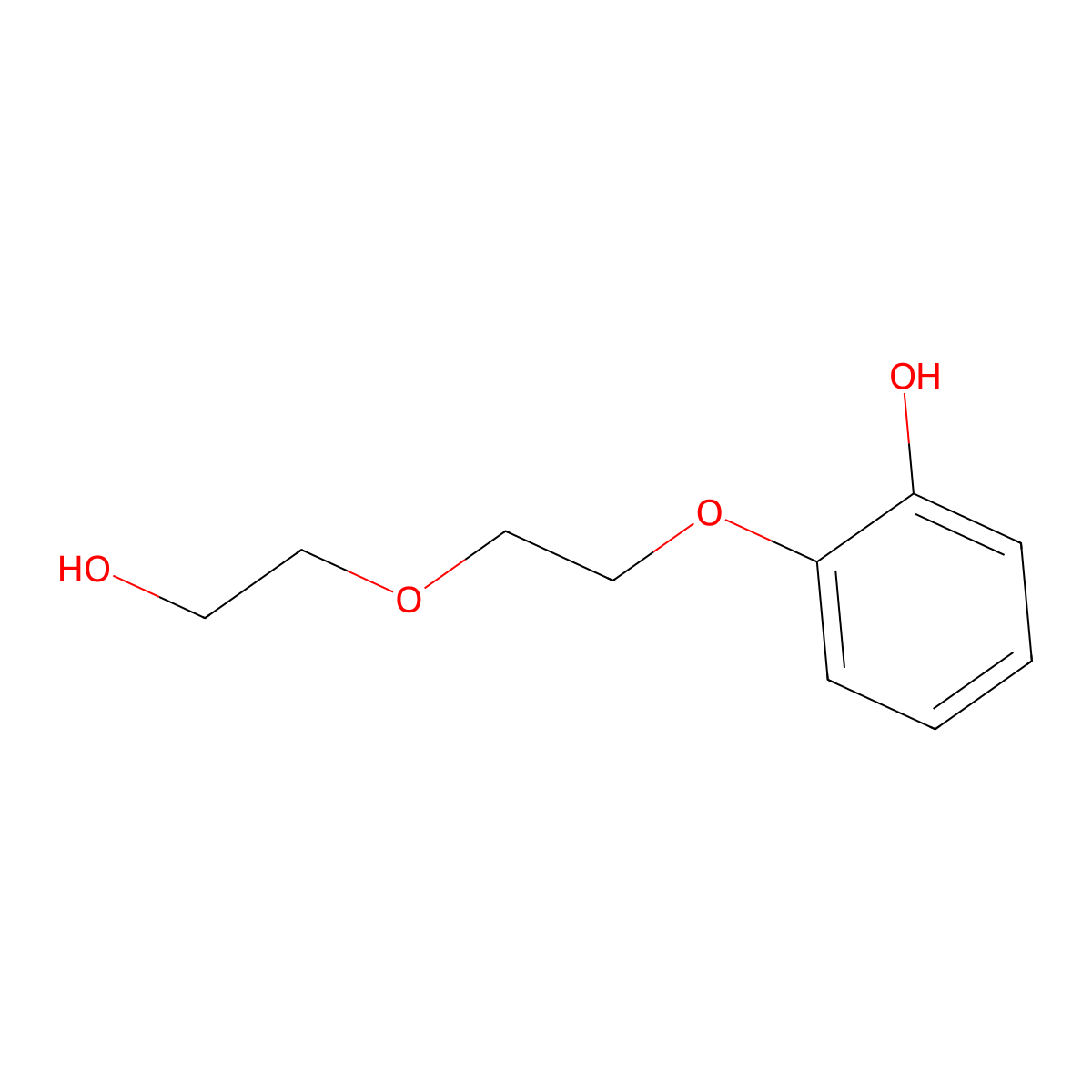 2-(2-(2-Hydroxyethoxy)ethoxy)phenol molecular structure, CAS 111875-70-8