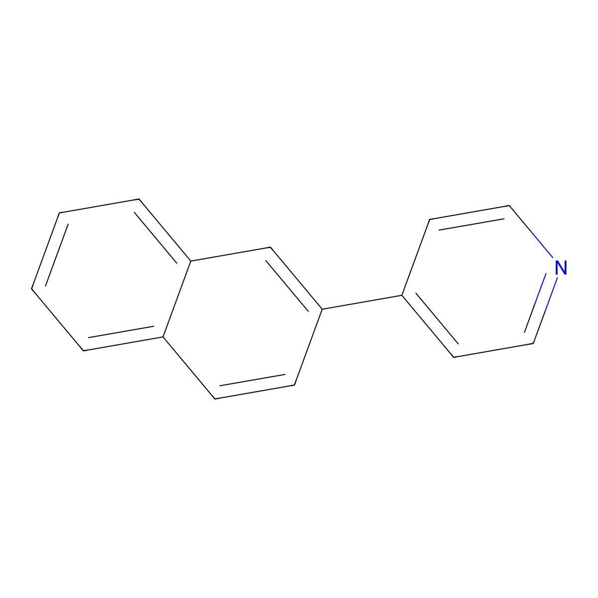 4-(Naphthalen-2-yl)pyridine molecular structure, CAS 111876-50-7