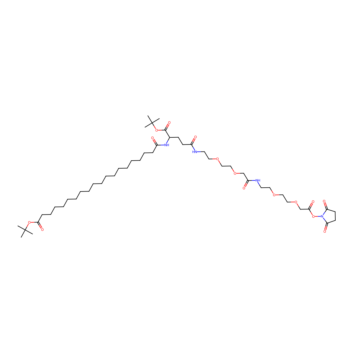 C20-Otbu-glu(otbu)-aeea-aeea-osu molecular structure, CAS 1118767-17-1