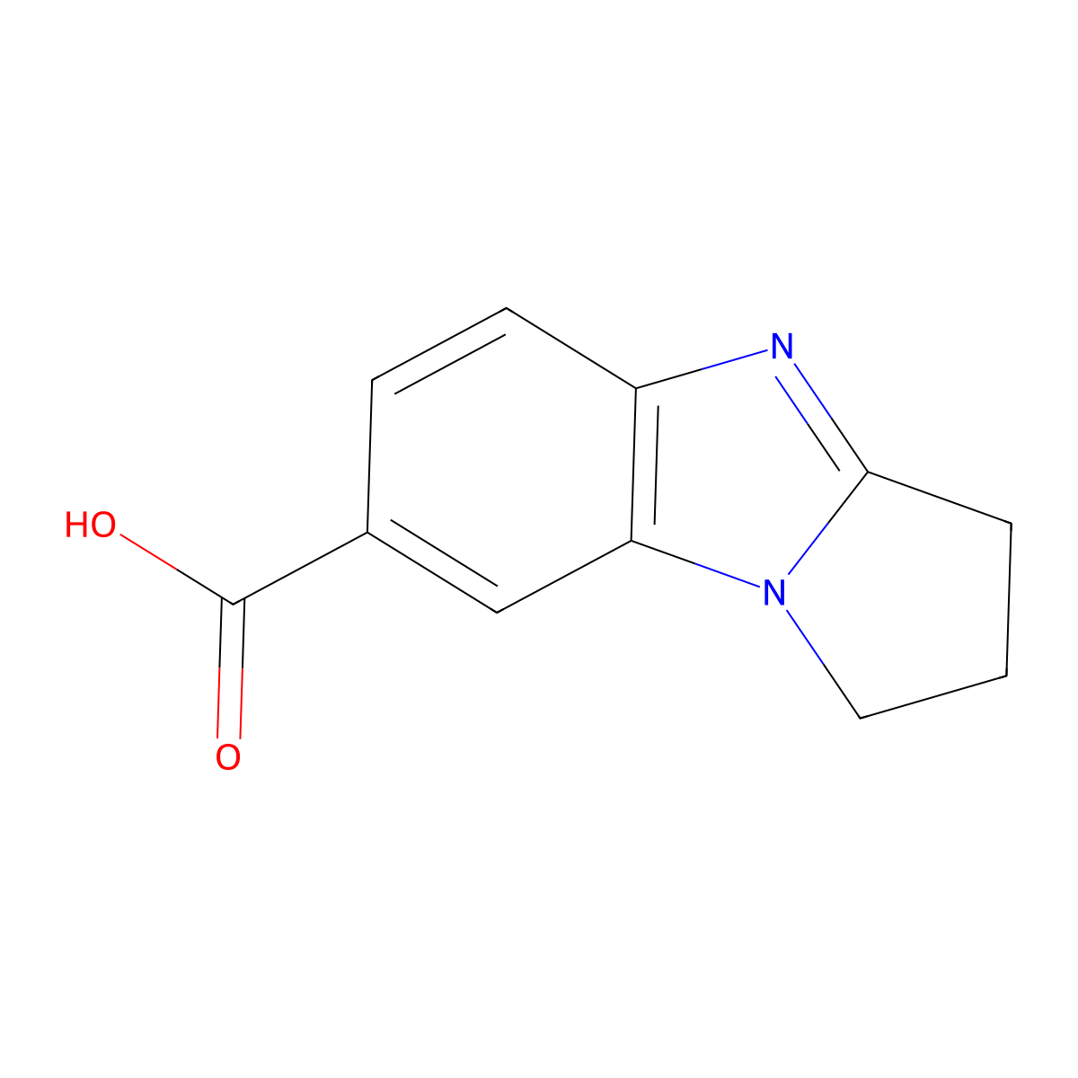 2,7-Diazatricyclo[6.4.0.0,2,6]dodeca-1(12),6,8,10-tetraene-11-carboxylic acid molecular structure, CAS 1118787-03-3