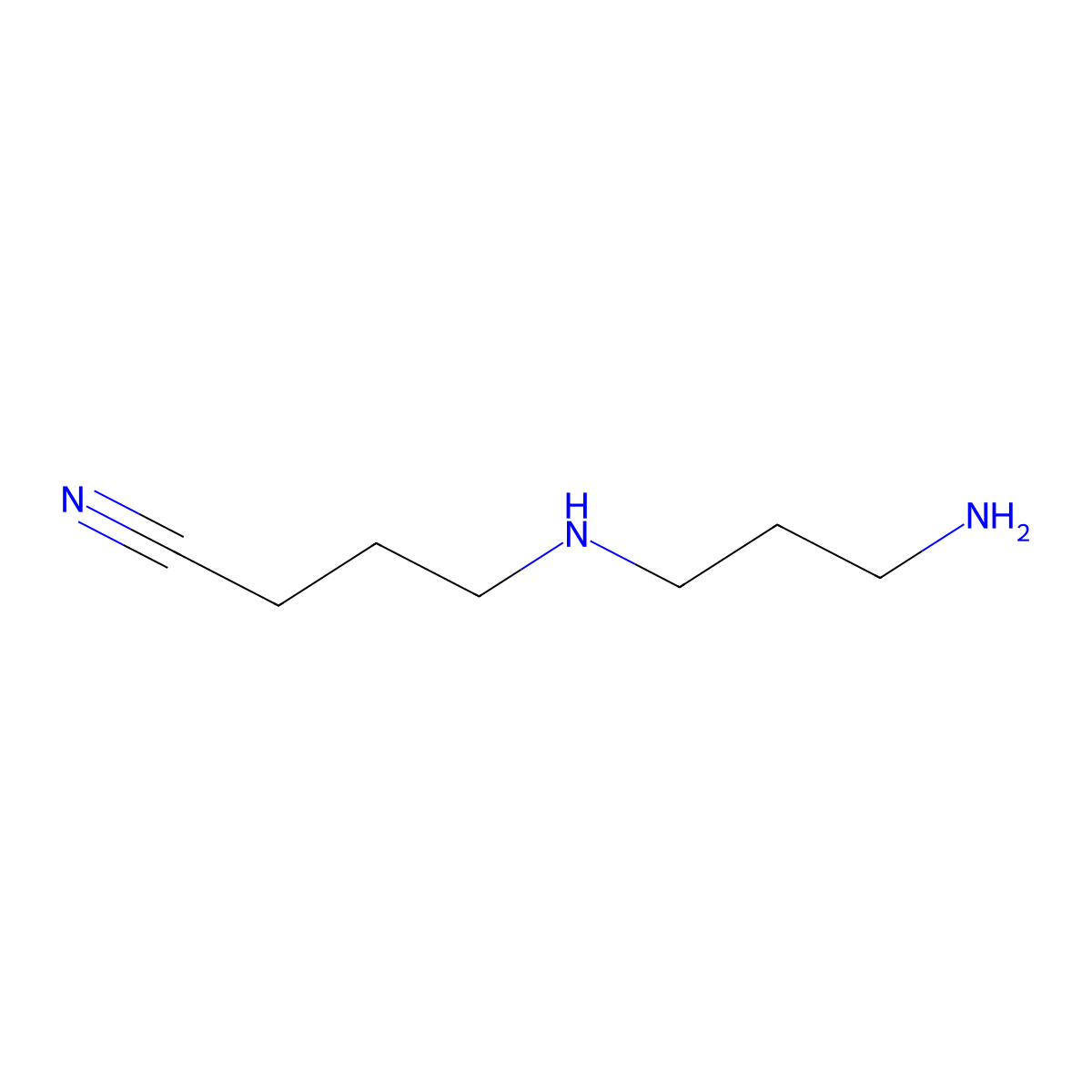4-[(3-Aminopropyl)amino]butanenitrile molecular structure, CAS 111880-54-7