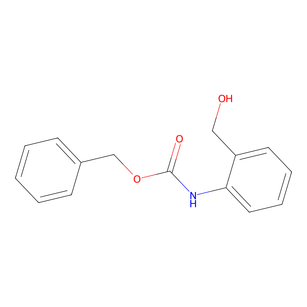 Benzyl N-[2-(hydroxymethyl)phenyl]carbamate molecular structure, CAS 111881-64-2