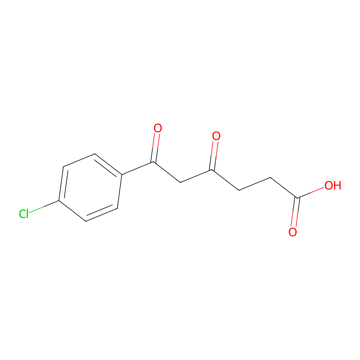 6-(4-Chlorophenyl)-4,6-dioxohexanoic acid molecular structure, CAS 111881-78-8
