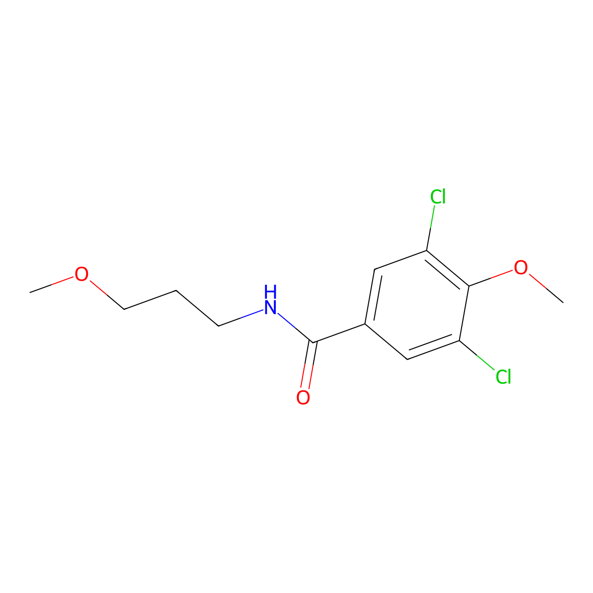3,5-dichloro-4-methoxy-N-(3-methoxypropyl)benzamide molecular structure, CAS 1118838-14-4