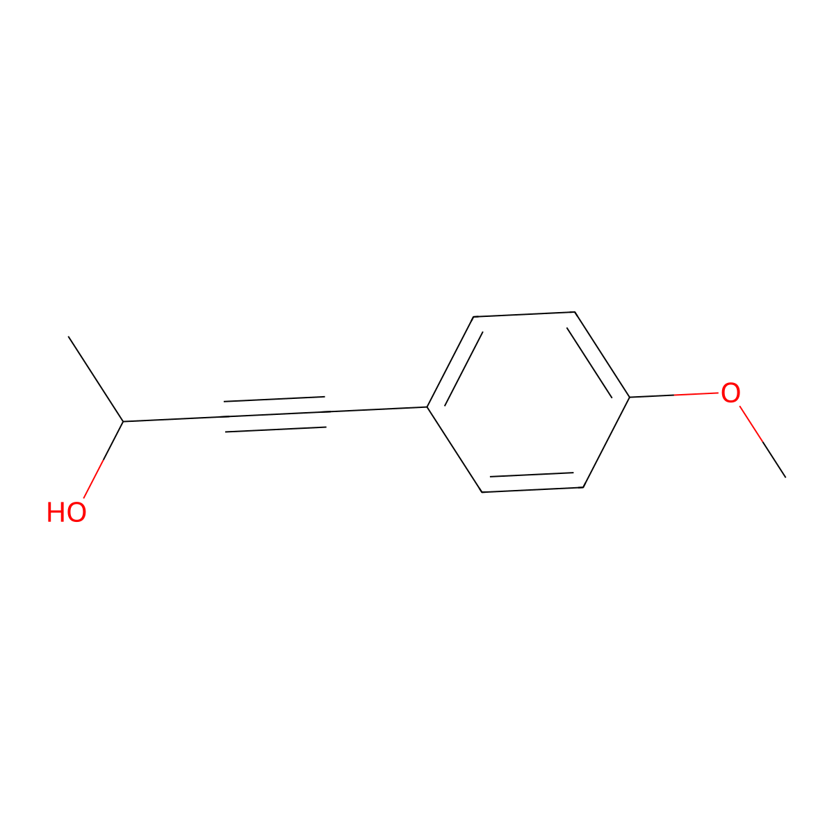 4-(4-Methoxyphenyl)but-3-yn-2-ol molecular structure, CAS 111887-18-4