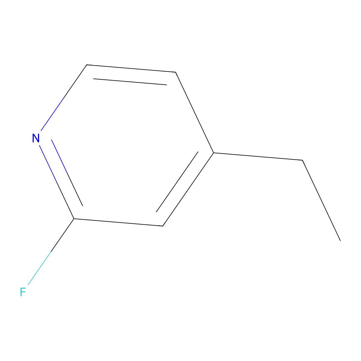 4-Ethyl-2-fluoropyridine molecular structure, CAS 111887-68-4