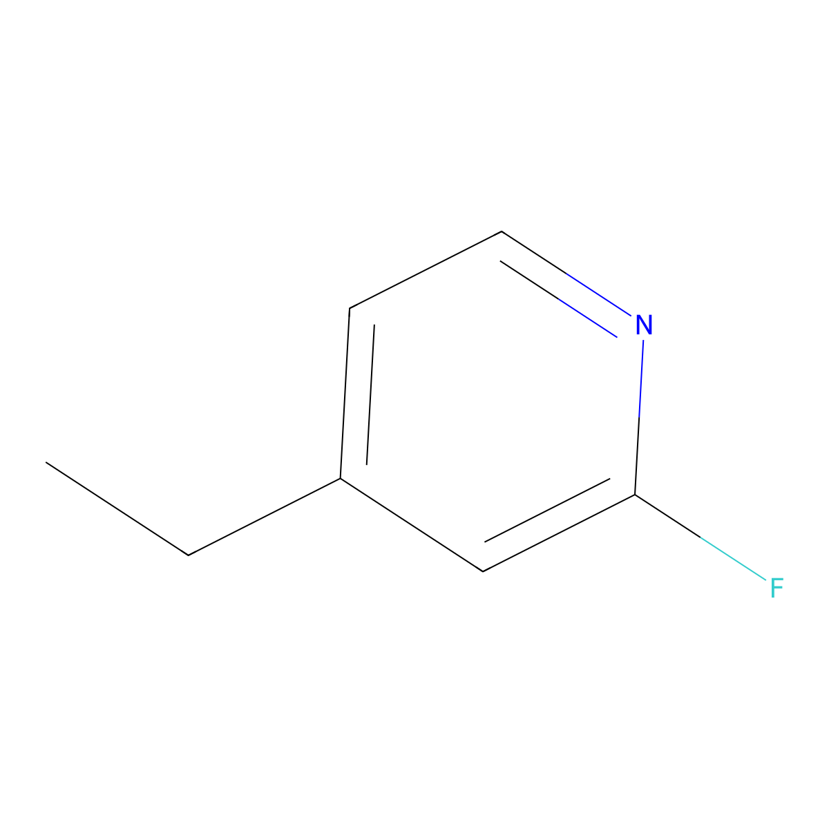 4-Ethyl-2-fluoropyridine molecular structure, CAS 111887-68-4