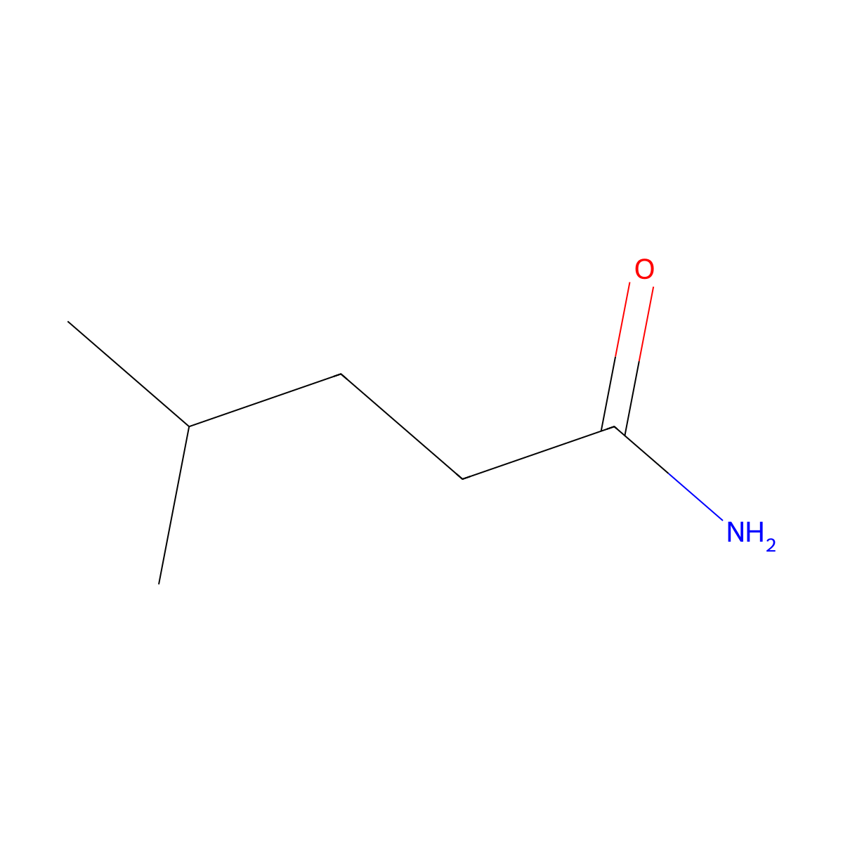 Pentanamide, 4-methyl- molecular structure, CAS 1119-29-5