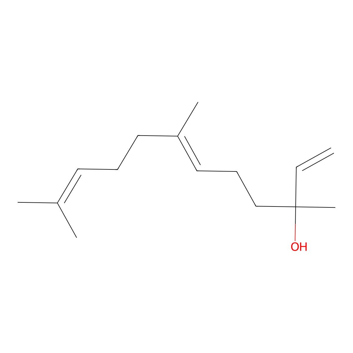 (3S,6E)-Nerolidol molecular structure, CAS 1119-38-6