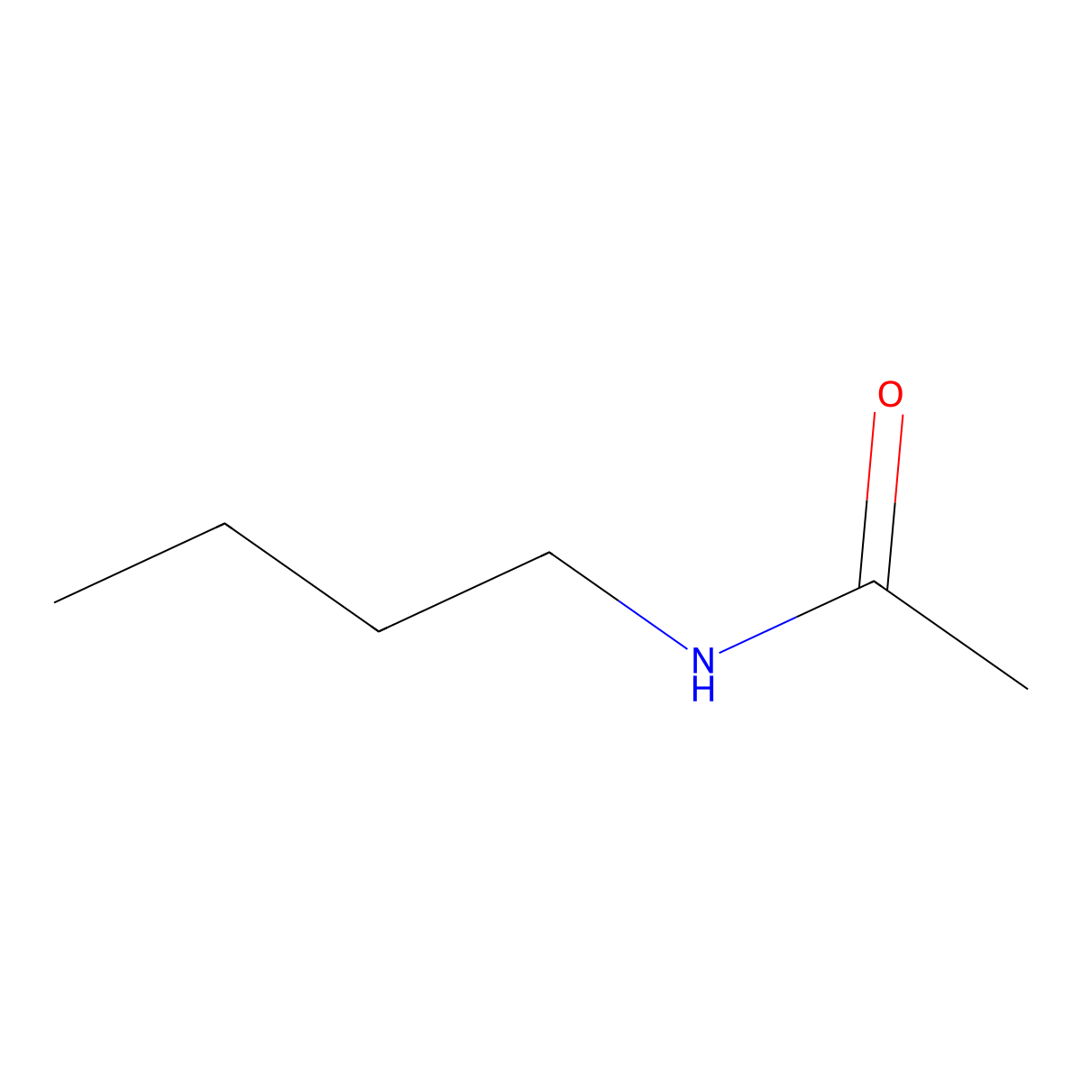 N-Butylacetamide molecular structure, CAS 1119-49-9