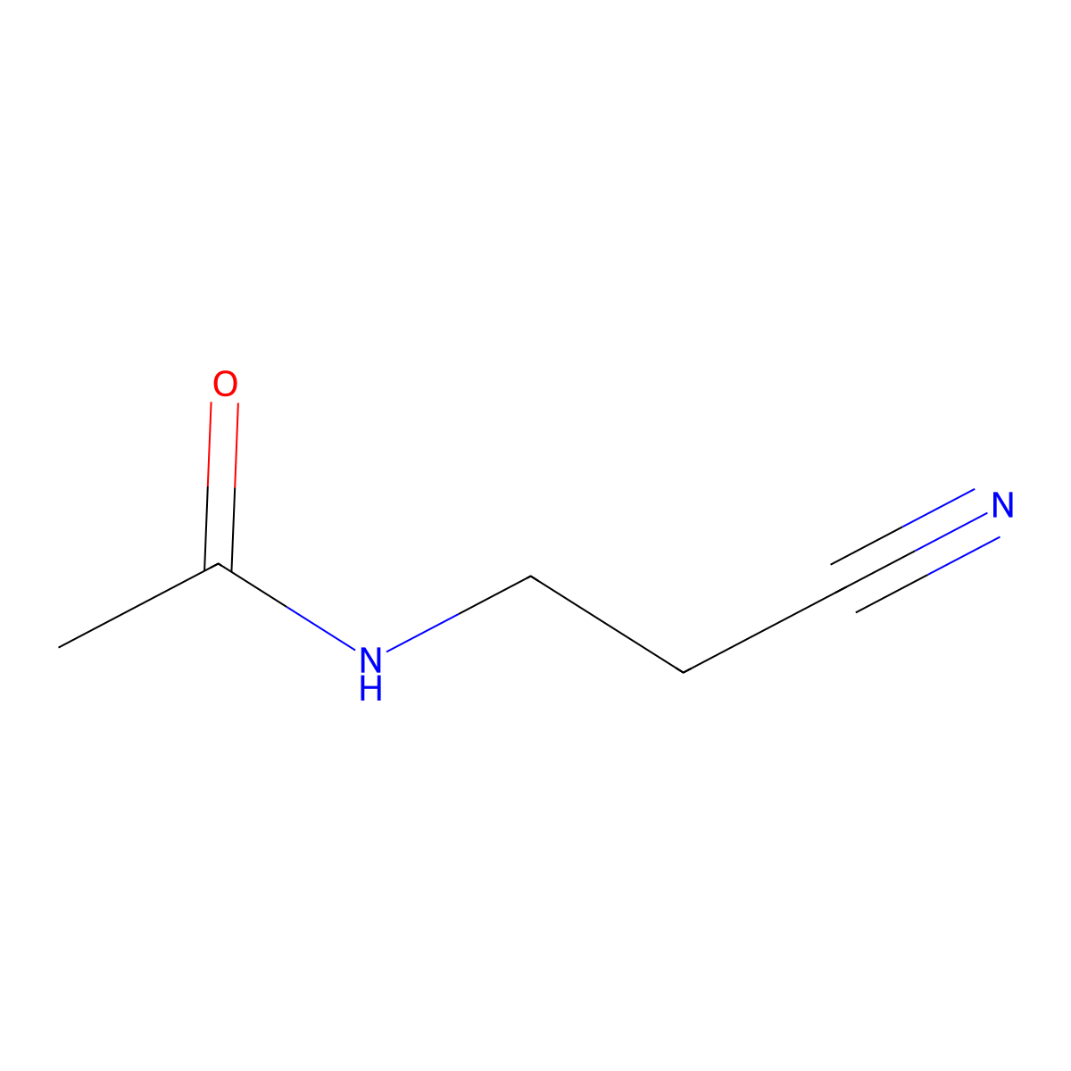 N-(2-Cyanoethyl)acetamide molecular structure, CAS 1119-50-2