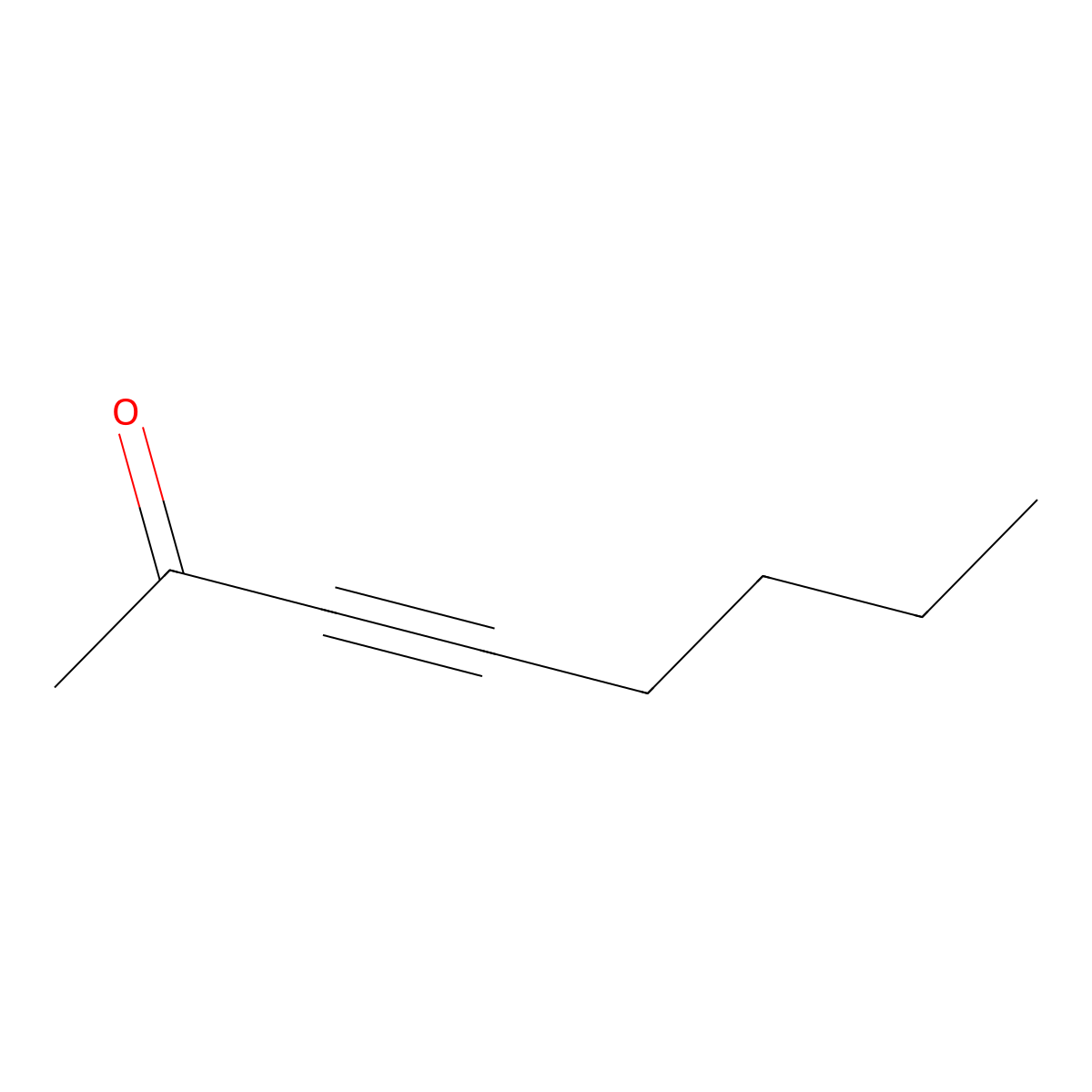3-Octyn-2-one molecular structure, CAS 1119-58-0